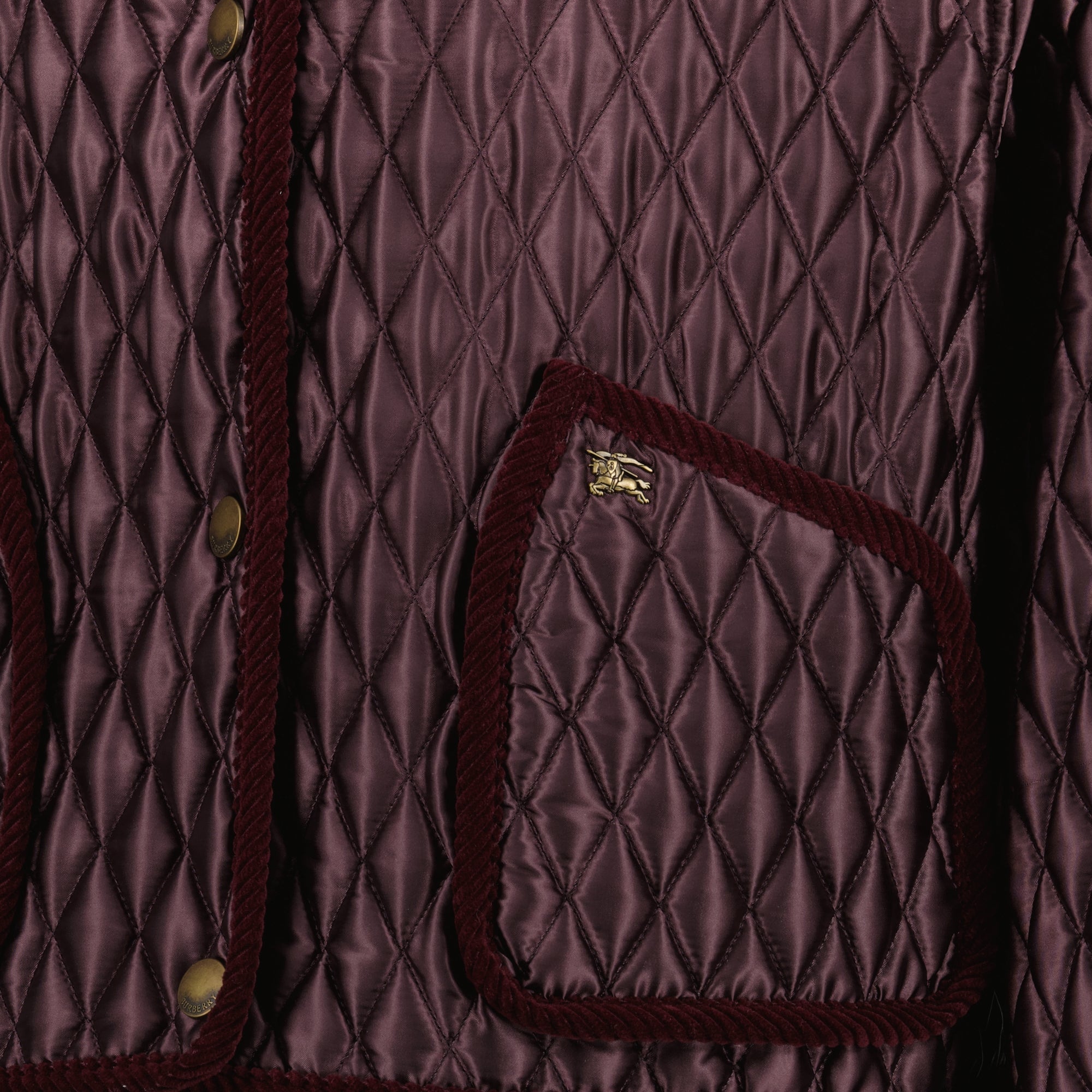 Image of the Burberry Floristion jacket for women - Fall-Winter 2025 - Detailed view_1