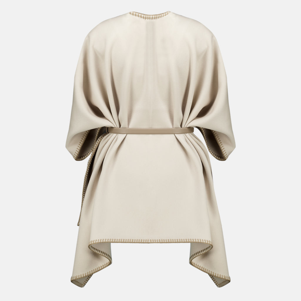Vestes Capa de lana beige con cinturón Max Mara Beige Femme