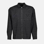 Giacche Veste chemise Prada Grigio Homme