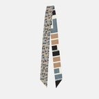 Écharpes, foulards et gants Wrappy en soie FF Fendi Bleu Femme