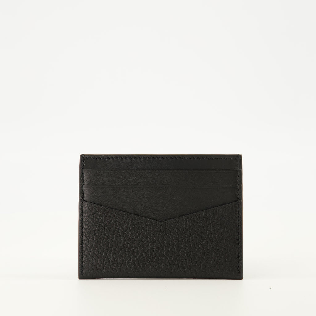 Image of the Givenchy leather cardholder for Men - Autumn-Winter 2025 - Back View