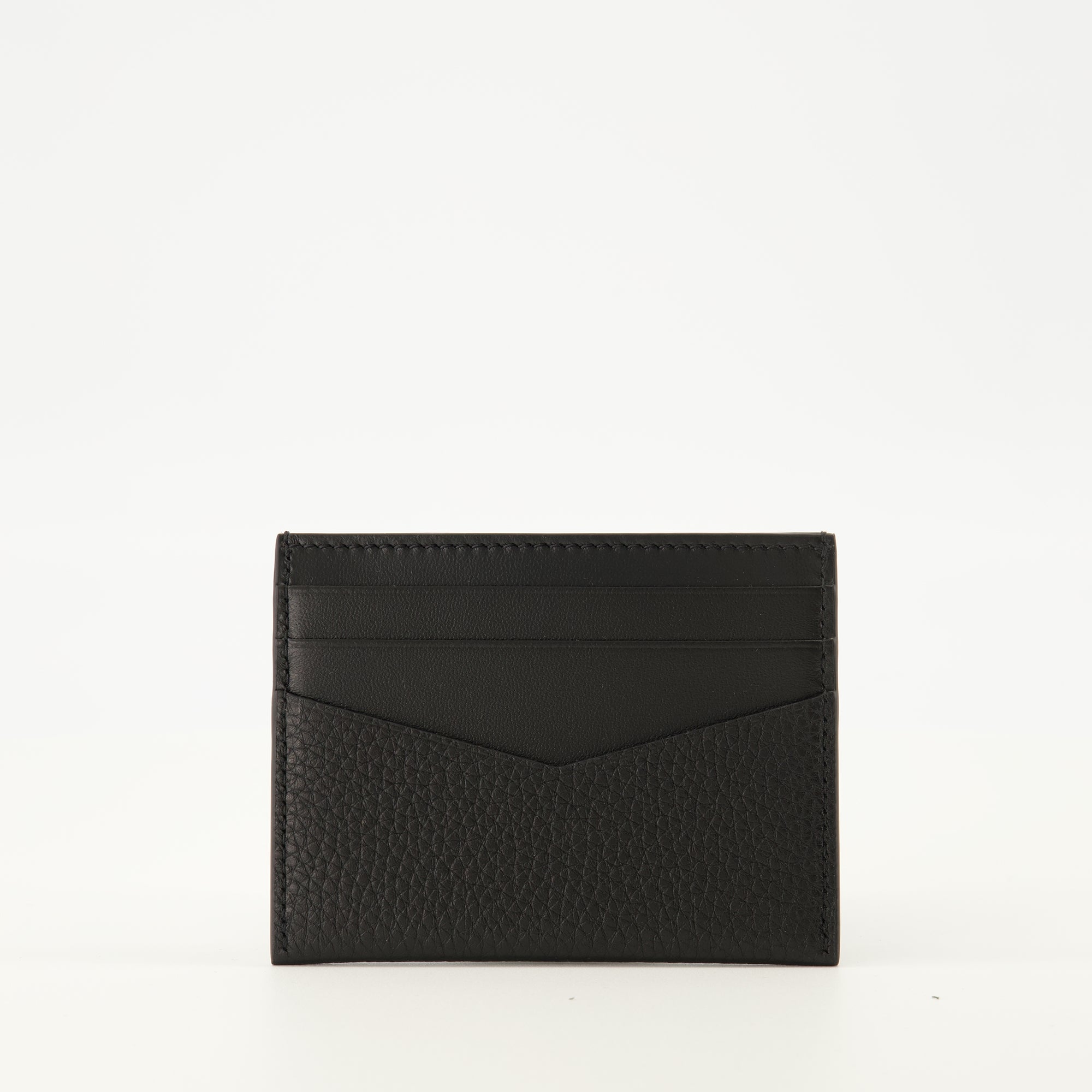 Image of the Givenchy leather cardholder for Men - Autumn-Winter 2025 - Back View