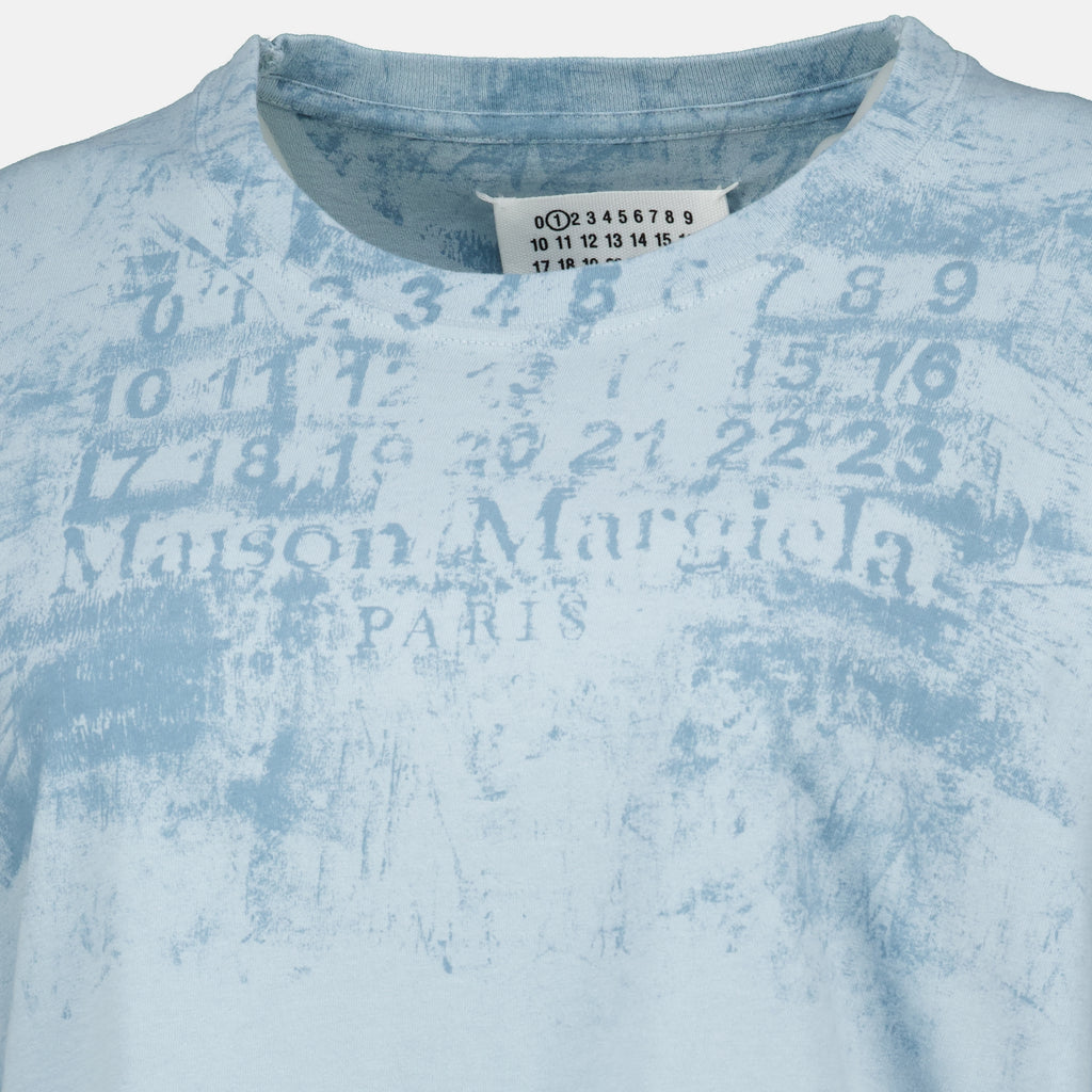 T-shirts 파란색 프린트 티셔츠 Mm6 Bleu Femme