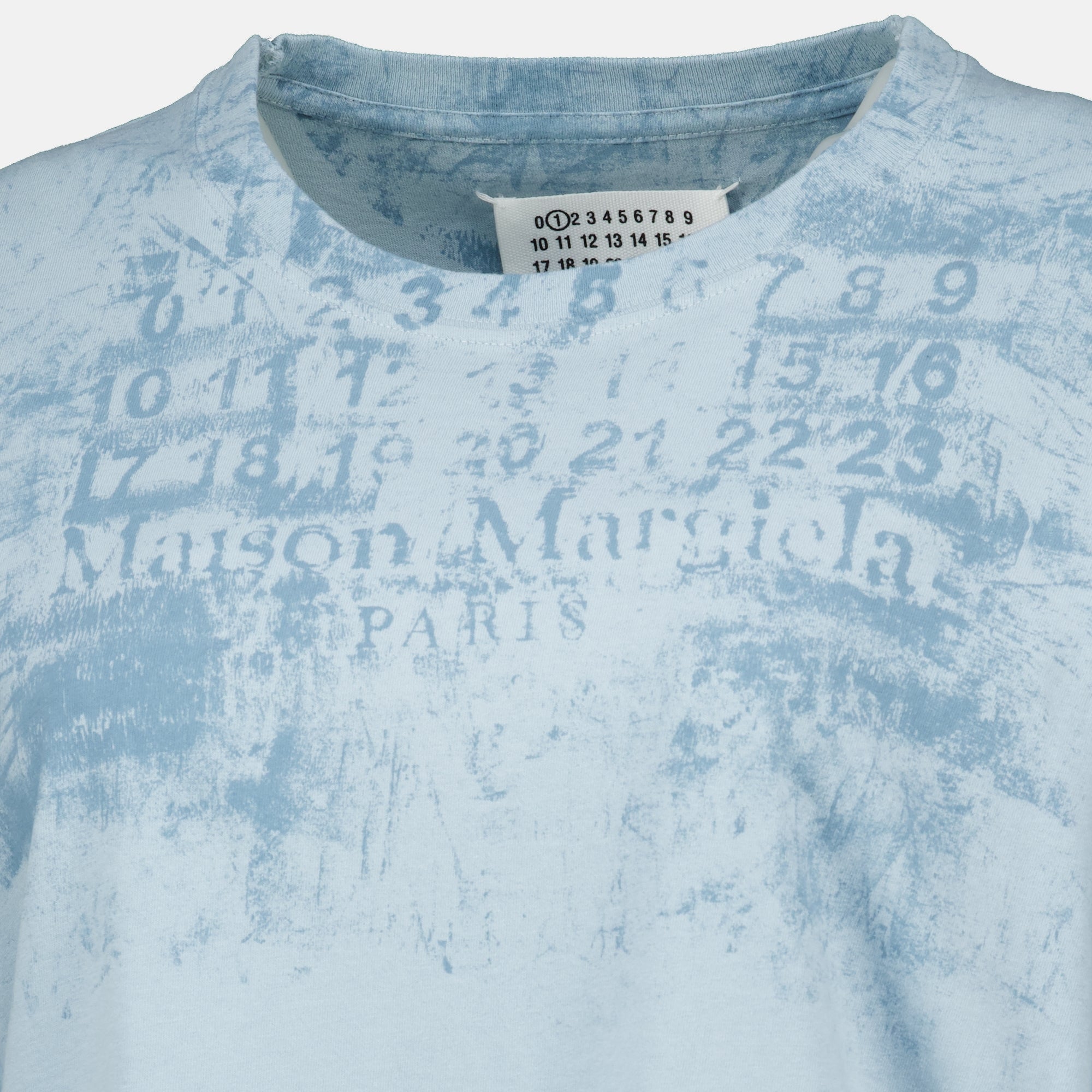 T-shirts 파란색 프린트 티셔츠 Mm6 Bleu Femme
