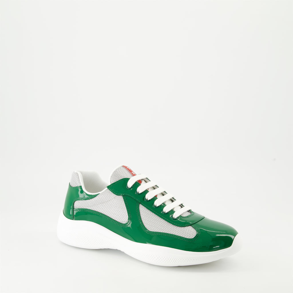 Sneakers Baskets America's Cup Prada Green Homme