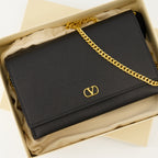 Sacs bandoulière Borsa con Catena VLogo Valentino Garavani Noir Femme