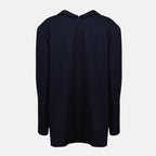 Manteaux Shetland-Juwelenmantel Prada Bleu foncé Femme