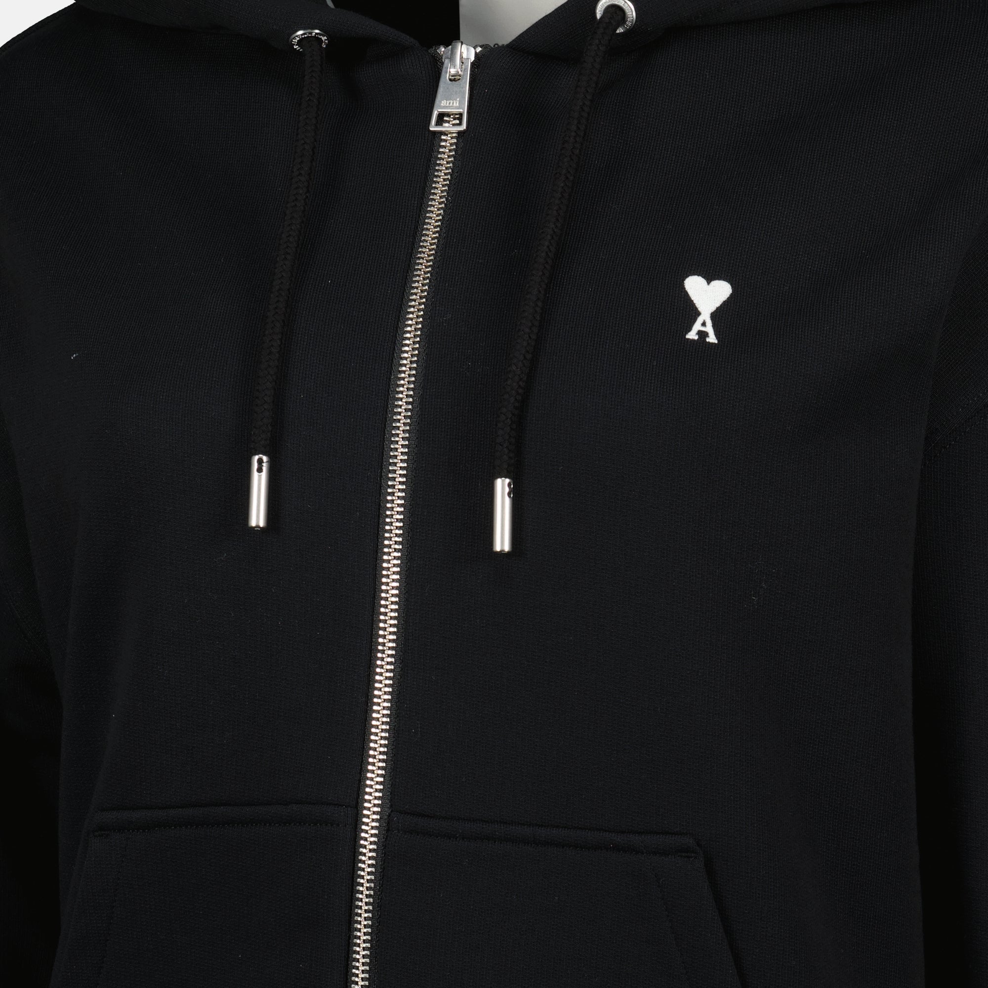 Black Zip-Up Hoodie Ami Paris - Women – myCompañero