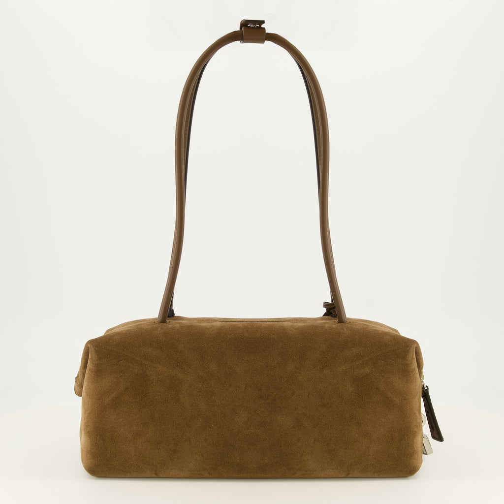 Sacs à main et épaule Bolso Boston horizontal en cuero de gamuza marrón Max Mara Marron Femme