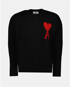 Maille BFUKS002.018 009 noir/rouge Ami PARIS Noir Unisexe