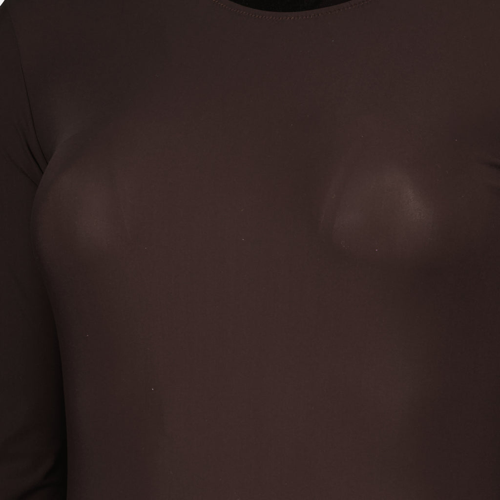 Immagine del body in nylon del marchio Mm6 per donna - Stagione Autunno-Inverno 2025 - Vista Dettagliata_1