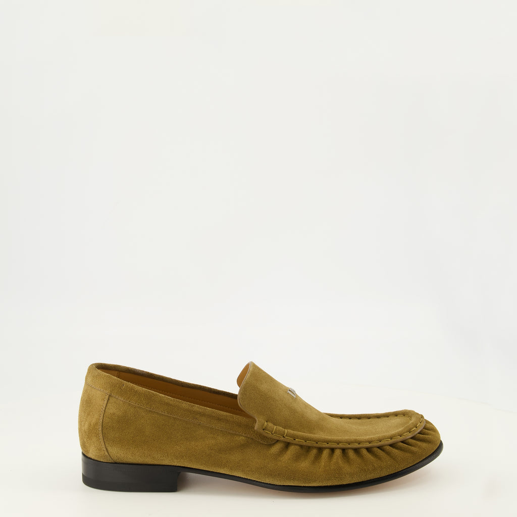 Mocassins Maurice Loafers in Light Brown Suede Dior Marron Homme