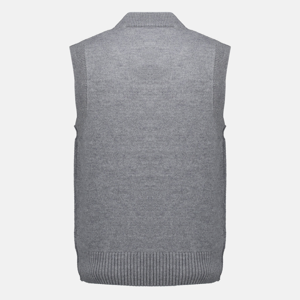 Maille Grauer ärmelloser Pullover AMI de Coeur Ami PARIS Gris Homme
