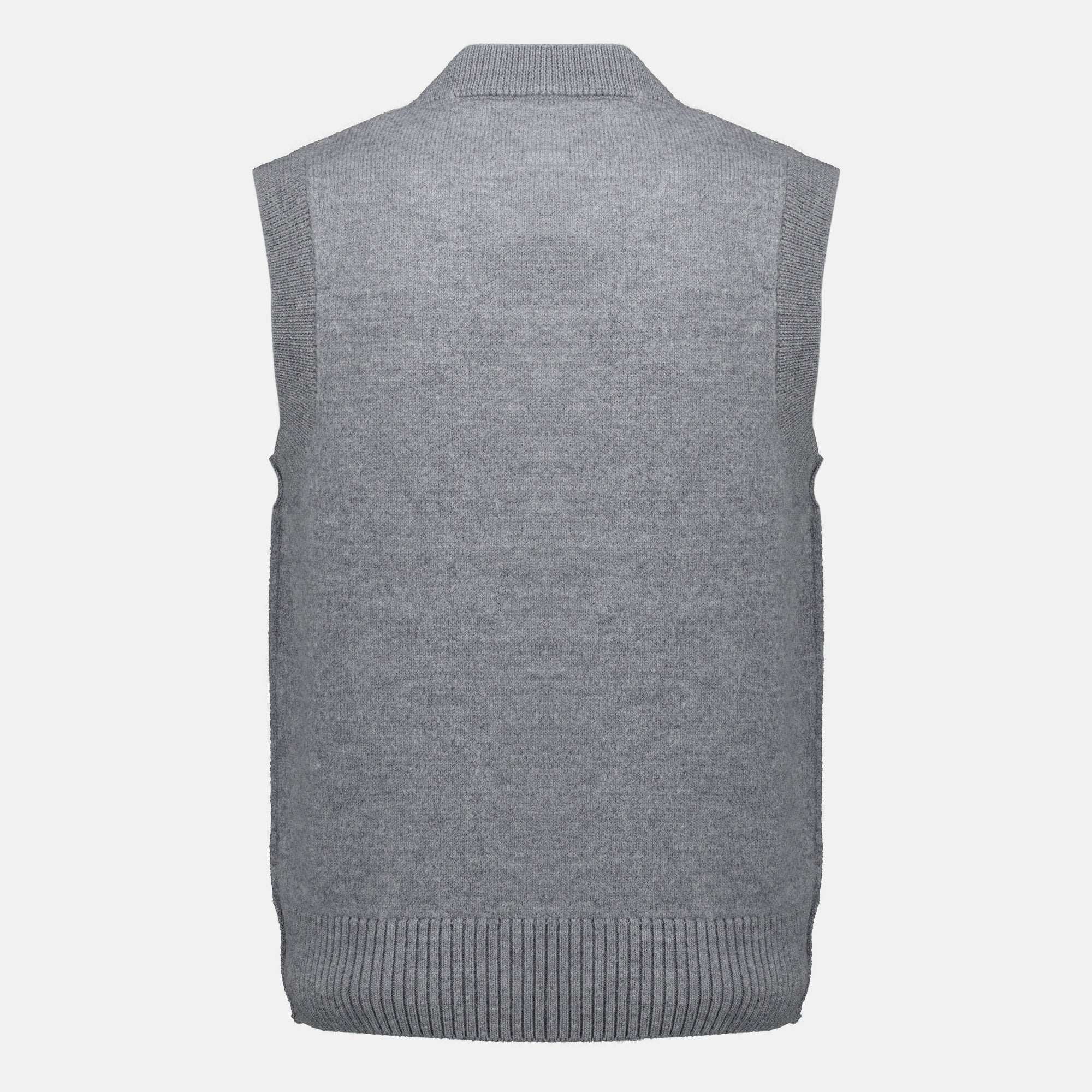 Maille Grauer ärmelloser Pullover AMI de Coeur Ami PARIS Gris Homme