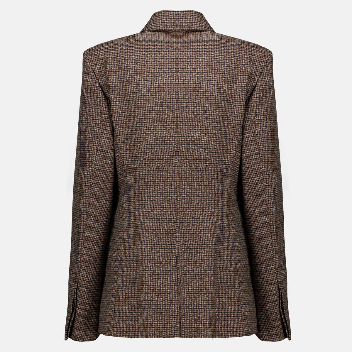 Vestes Hahnentritt-Wollblazer Ami PARIS Marron Femme
