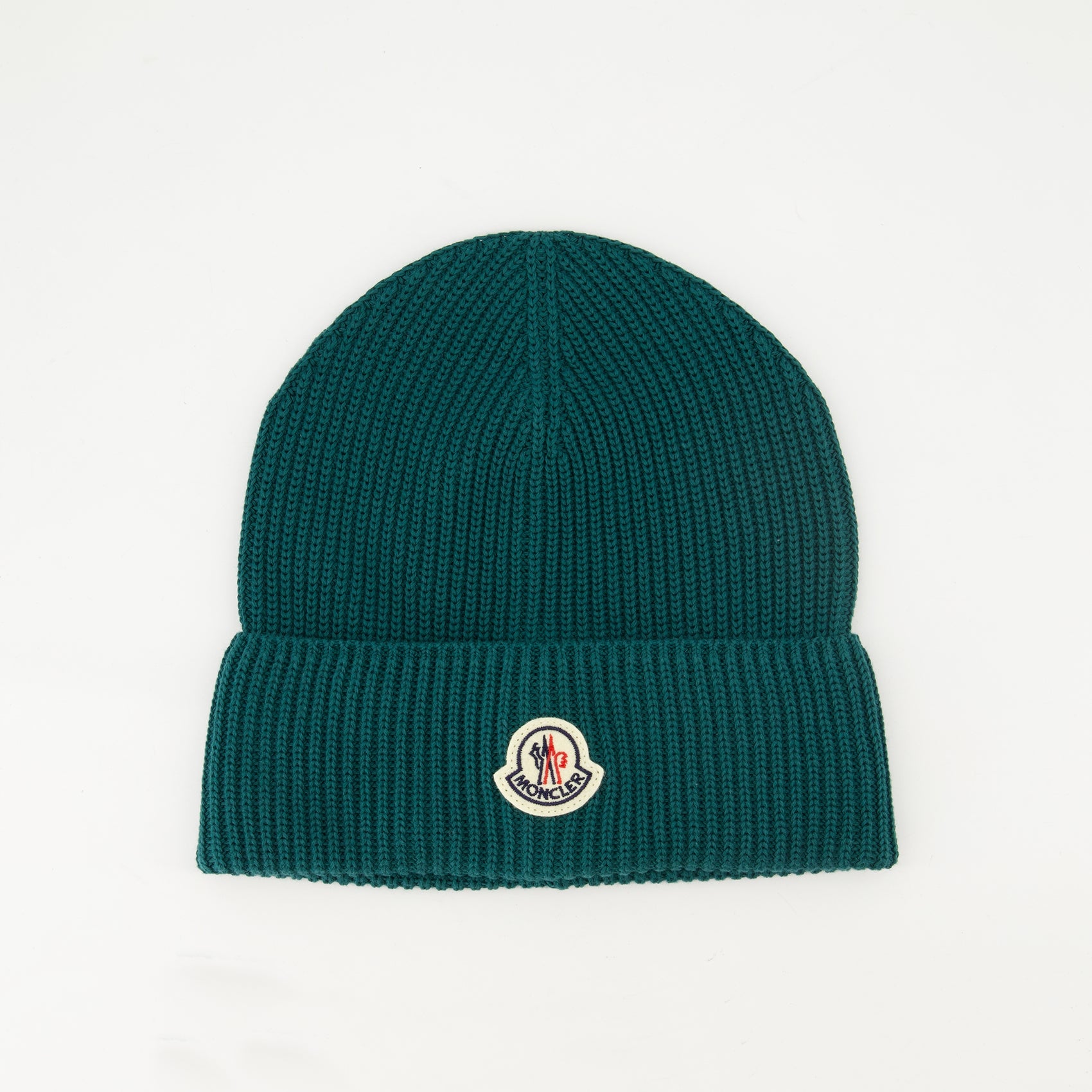 Chapeaux, casquettes et bonnets Bonnet en maille verte Moncler Vert Homme