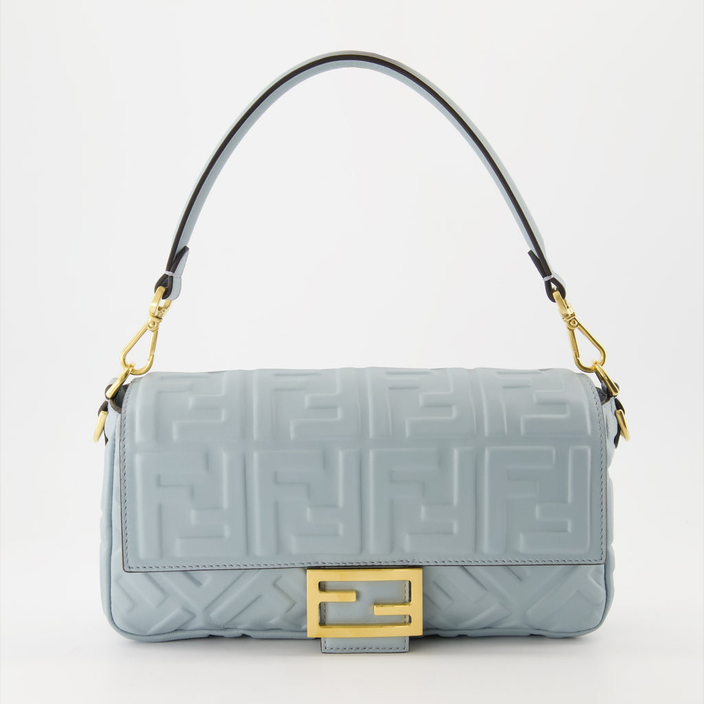 Umhängetaschen Sac Baguette Fendi Blau Femme