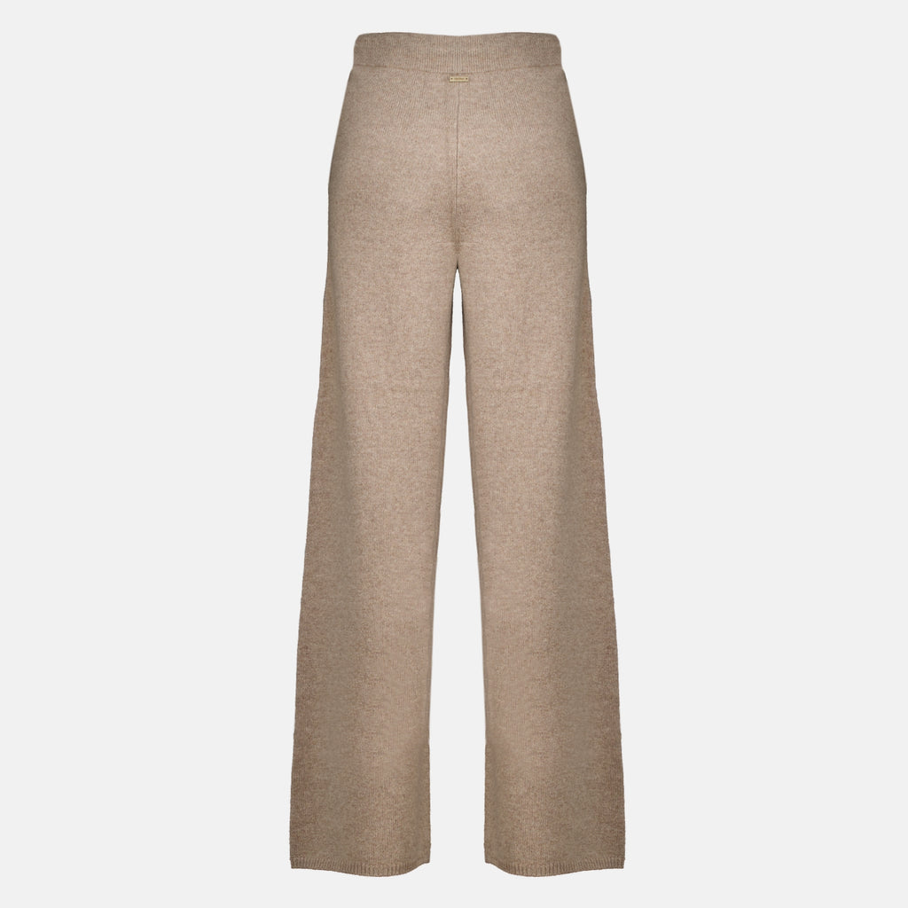Pantalons Pantalon large en cachemire Max Mara Beige Femme