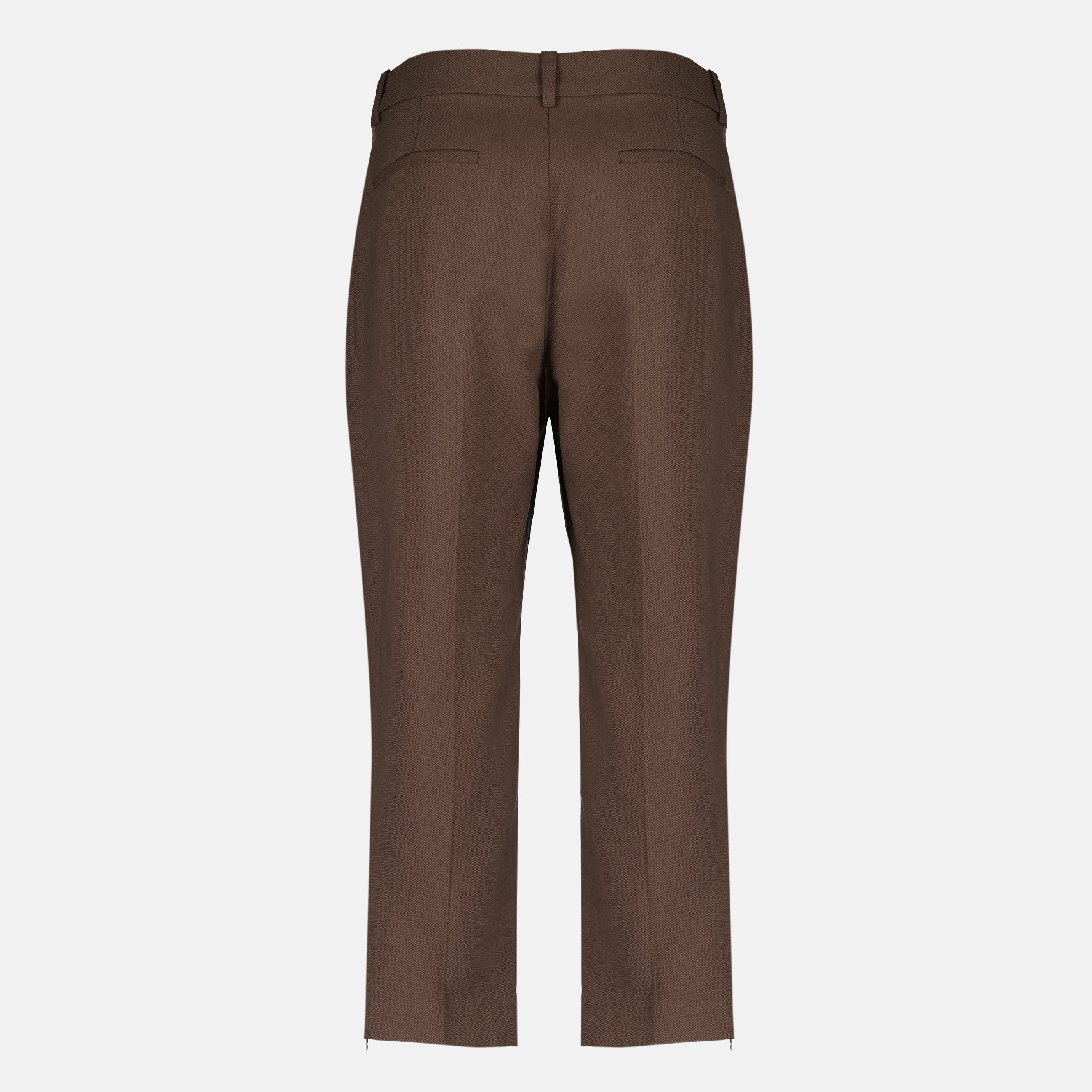 Pantalons Jeans rectos de algodón marrón Iro Marron Femme