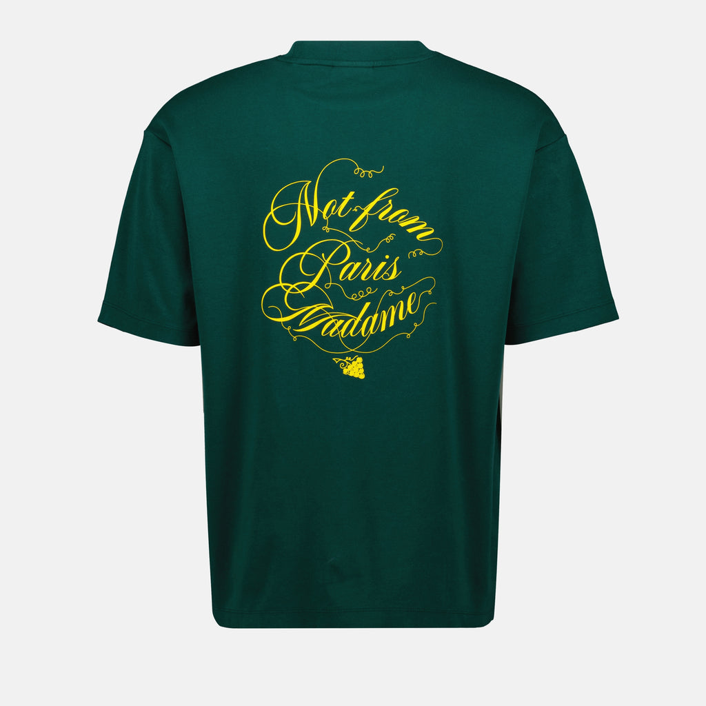 T-shirts T-shirt slogan vignes Drole De Monsieur Vert Homme