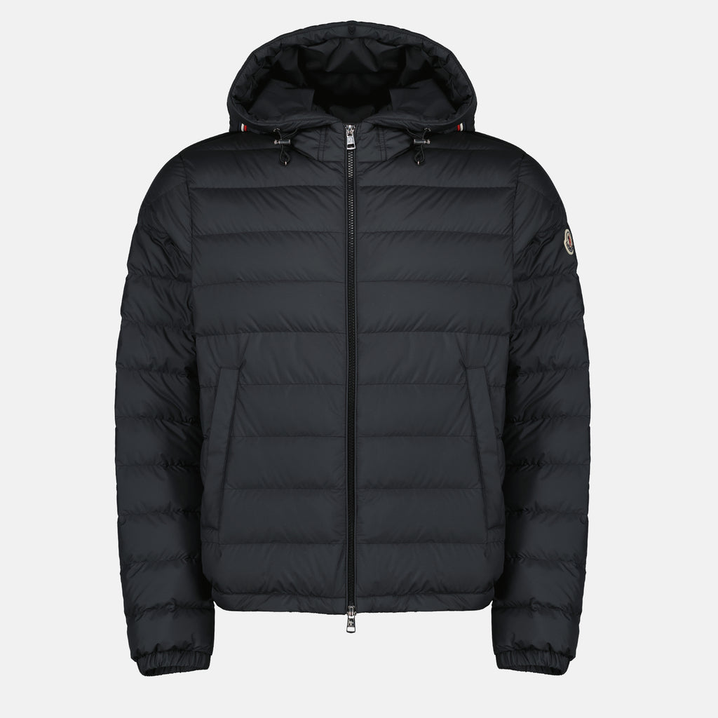 Image of the Moncler Men's Black Vermeille Puffer Jacket - Spring-Summer 2026 - Front View
