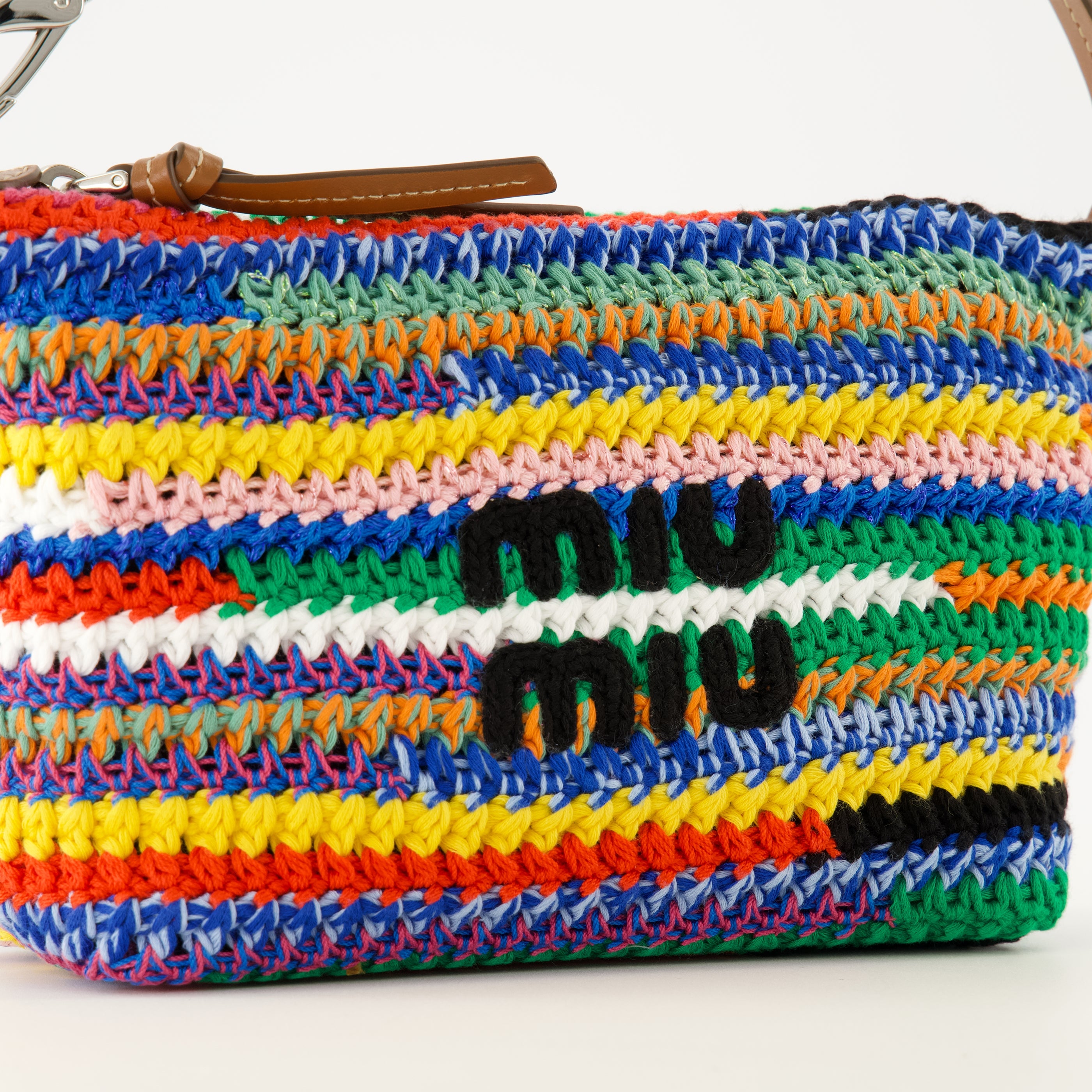 Sacs à main et épaule 다채로운 크로셰 파우치 Miu Miu Multicolore Femme