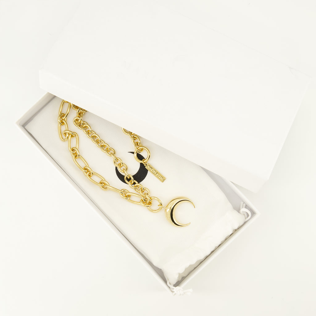 Bijoux Collier Moon doré Marine Serre Doré Unisexe