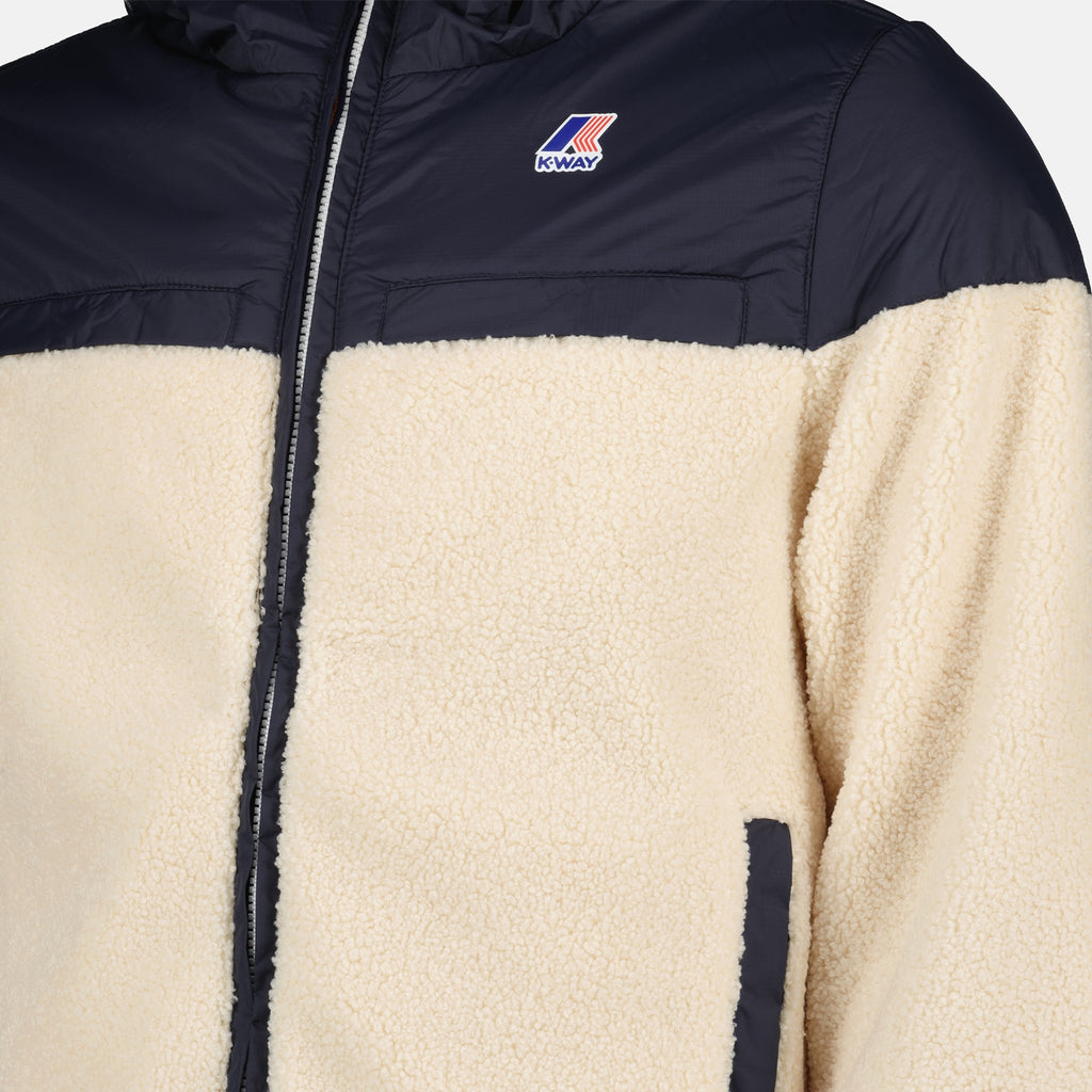 Vestes Veste Le vrai 3.0 Eiffel Orsetto K-Way Beige Unisexe