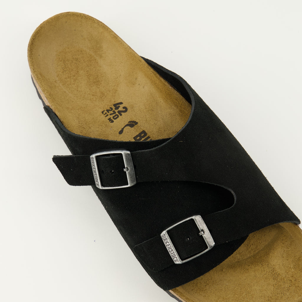 Bild der Birkenstock Zürich schwarzen Sandalen für Unisex - Frühling-Sommer 2026 - Detaillierte Draufsicht