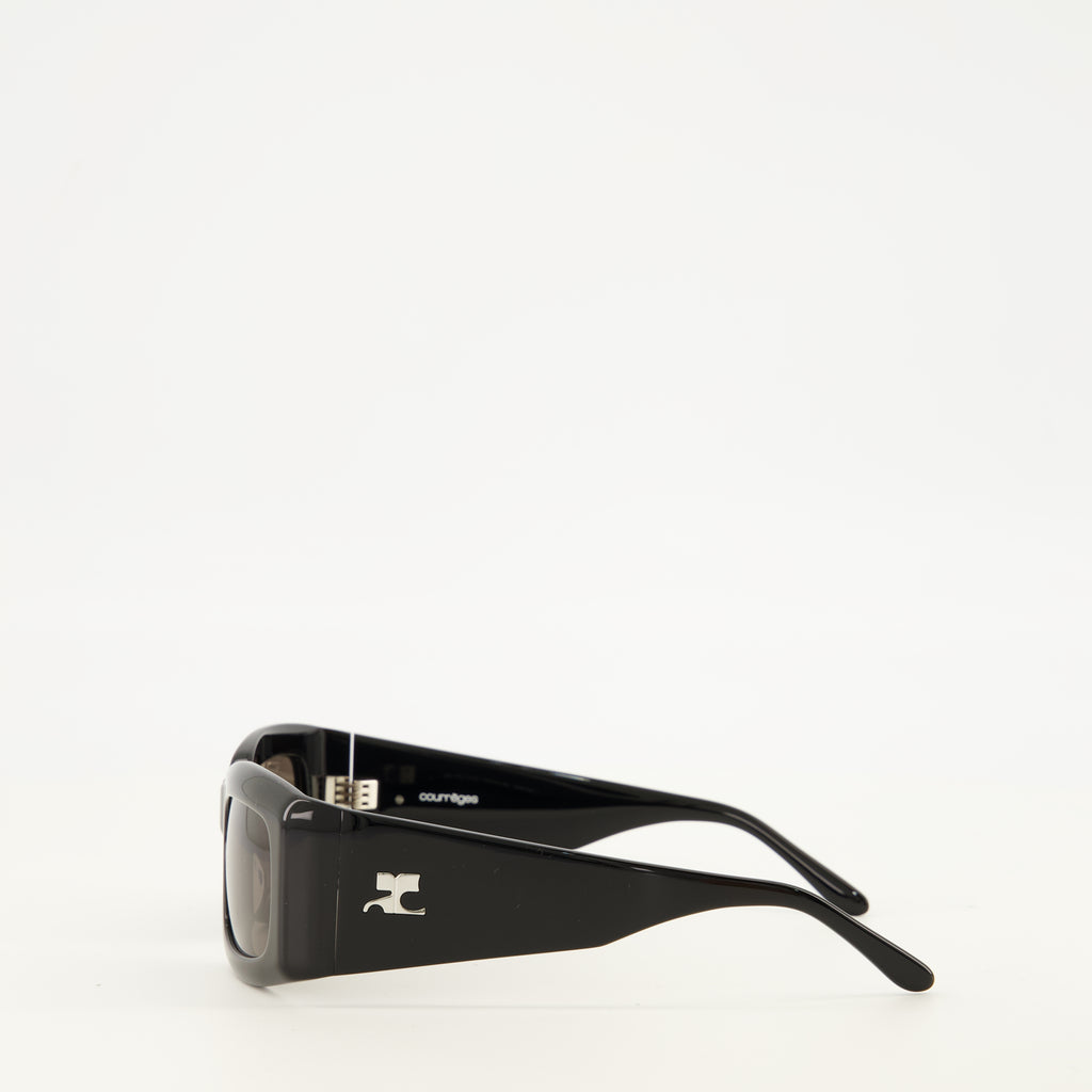 Lunette de soleil 69 noir Courrèges Noir