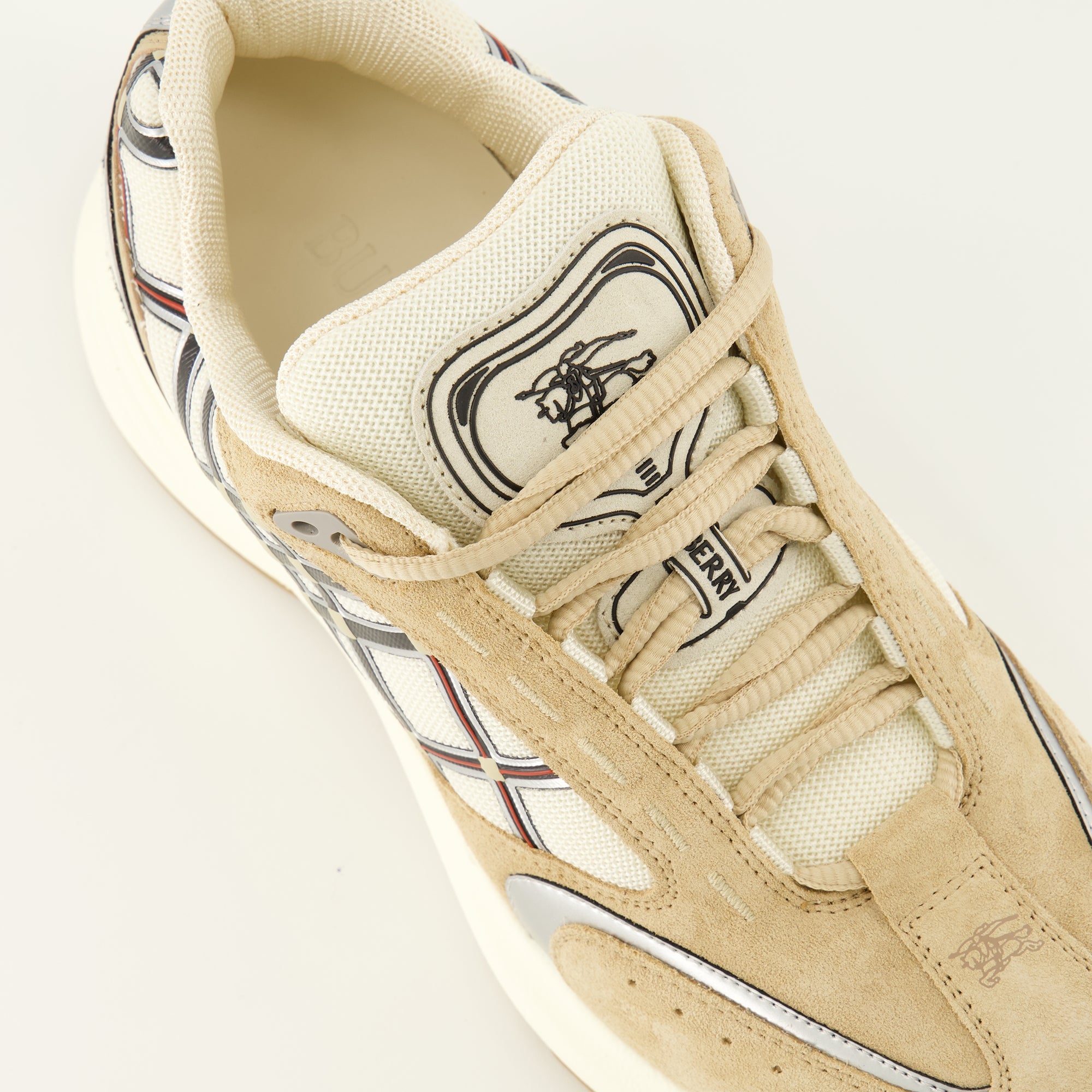Baskets 이클립스 브라운 스니커즈 Burberry Beige Homme