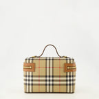 Imagen del bolso Vanity Check beige de Burberry para mujer - Temporada Primavera-Verano 2026 - Vista Trasera