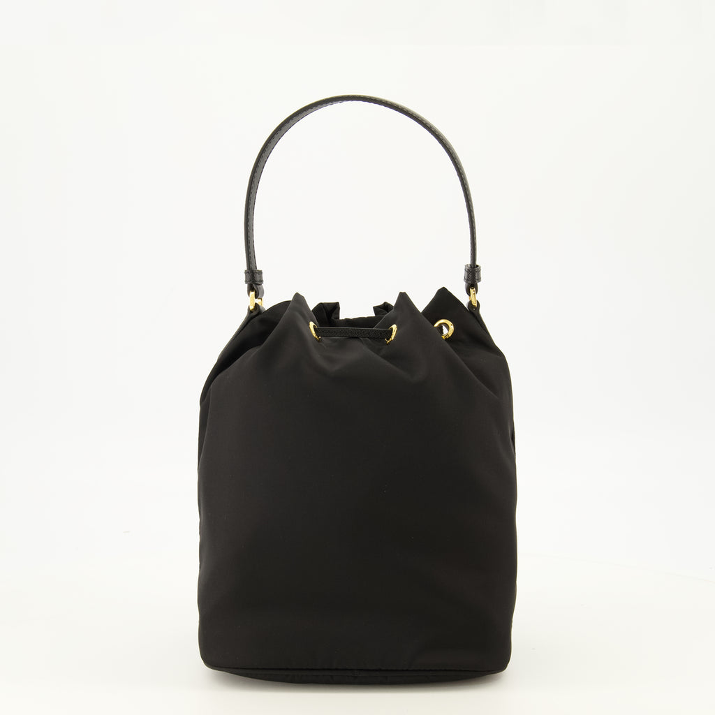 Sacs seau Bolsa Bucket Duet em Preto Re-Nylon Prada Noir Femme