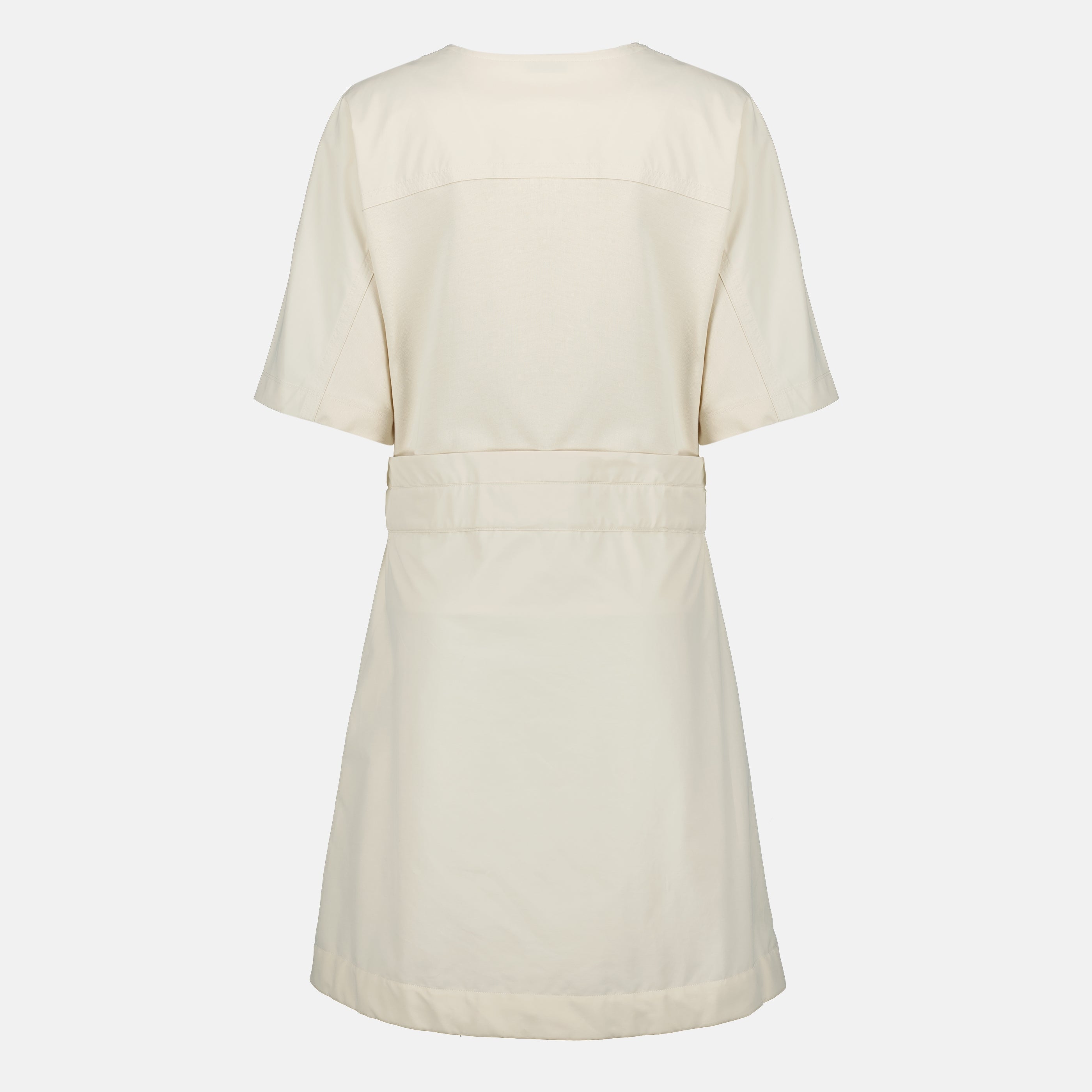 Robes Robe mini ceinturée en coton beige Moncler Beige Femme