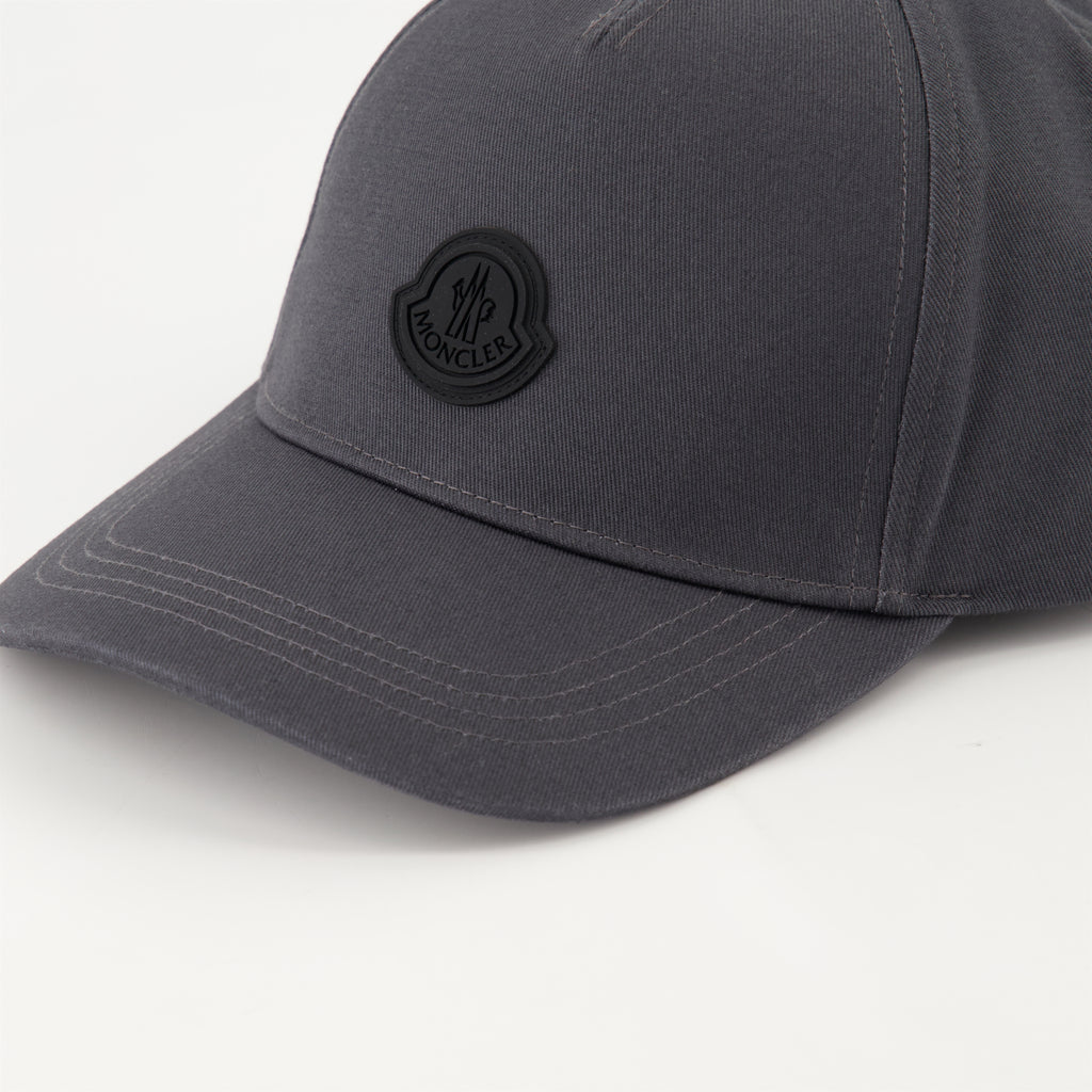 Hats, caps and beanies Logo Cap Moncler Gray Homme