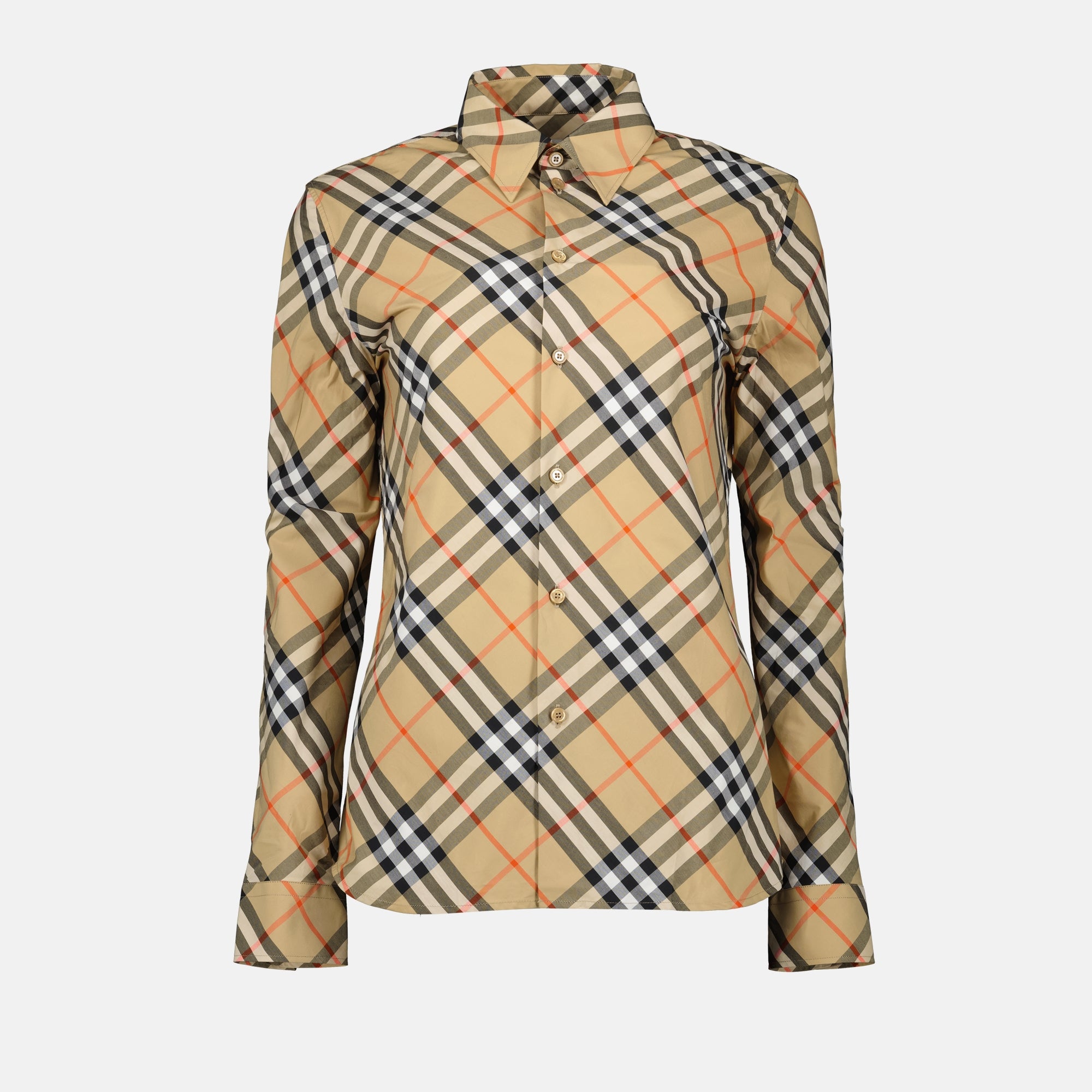 Shirts Checked Shirt Burberry Beige Femme