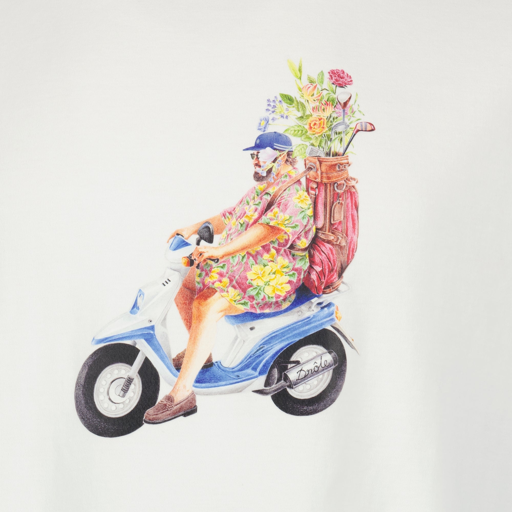 T-shirts T-shirt Golfeur Drole De Monsieur Blanc Homme