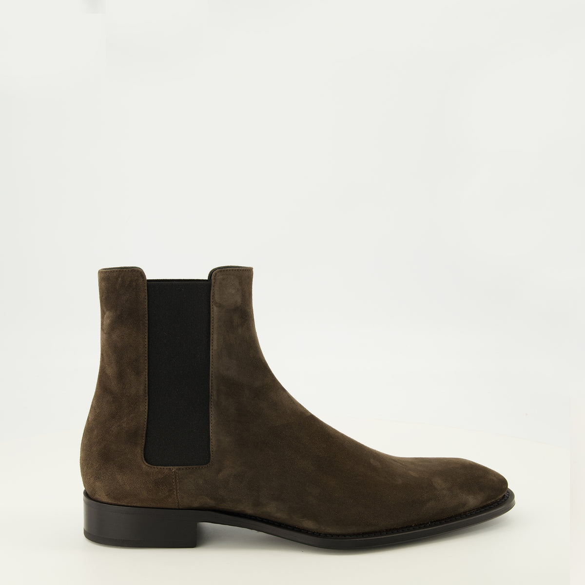 Bottes et bottines Bottines Aurelien Chelsea en suède marron Saint Laurent Marron Homme