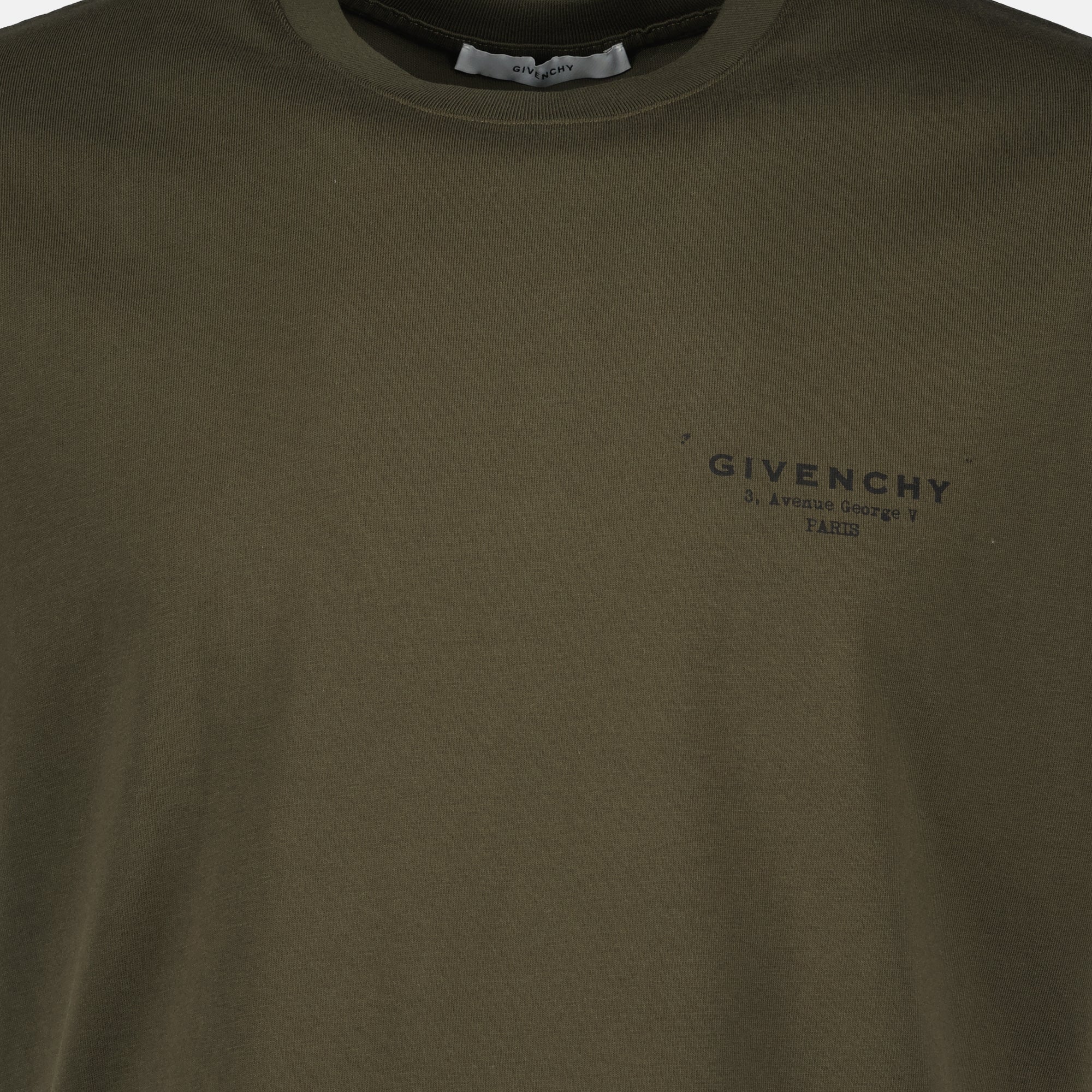 T-shirts Maglietta Firmata Givenchy Kaki Homme