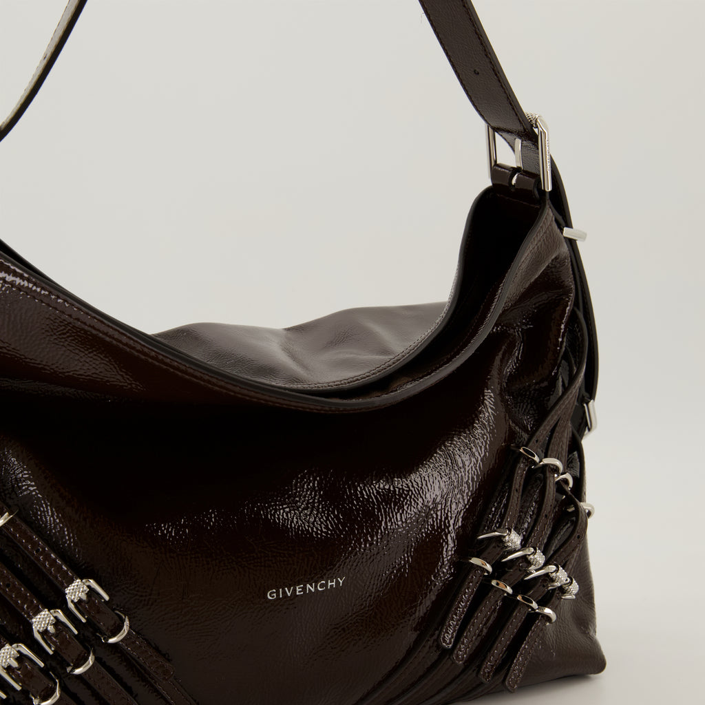 ハンドバッグ・ショルダーバッグ ヴォワユ レザー バッグ Givenchy 茶色 Femme