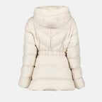 Manteaux Doudoune Brosse Moncler Blanc Femme