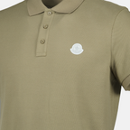 Poloshirts Grünes Kurzarm-Polo Moncler Khaki Homme