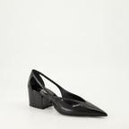 Scarpe con tacco Décolleté in Pelle Lucida Prada Nero Femme