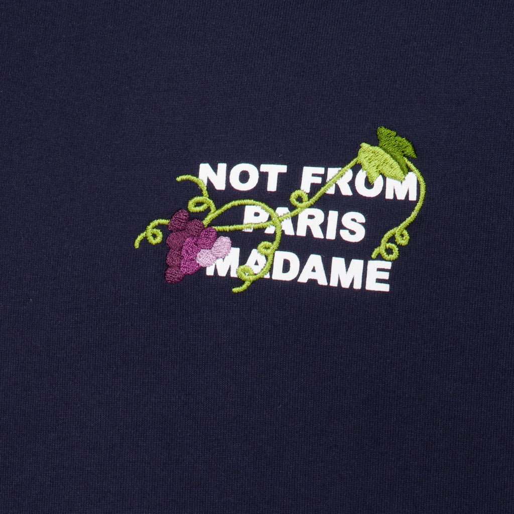 T-shirts Navy Blue Vine Slogan T-Shirt Drole De Monsieur Bleu foncé Homme
