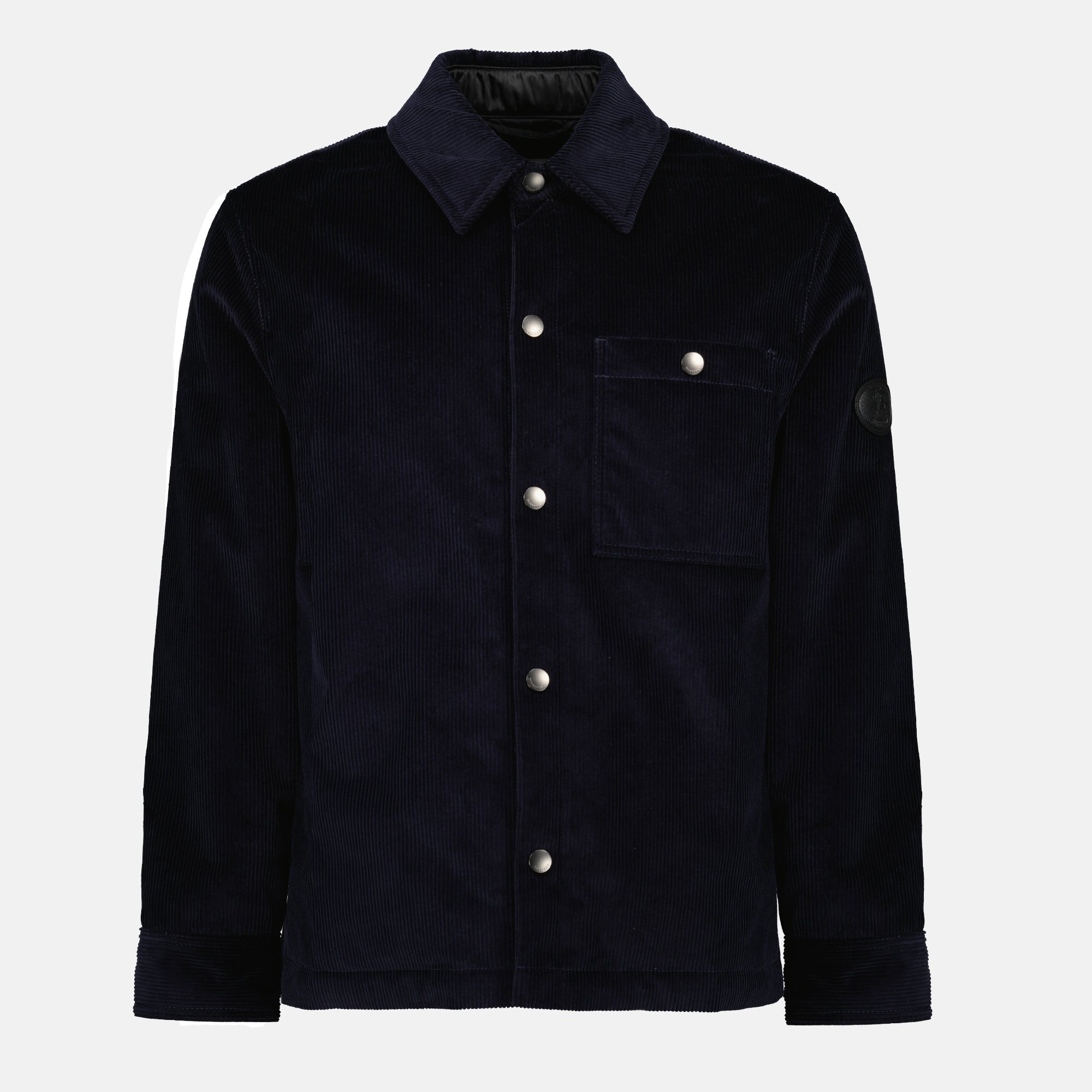 Imagen del abrigo de corduroy para hombre de Burberry - Temporada Otoño-Invierno 2025 - Vista Frontal