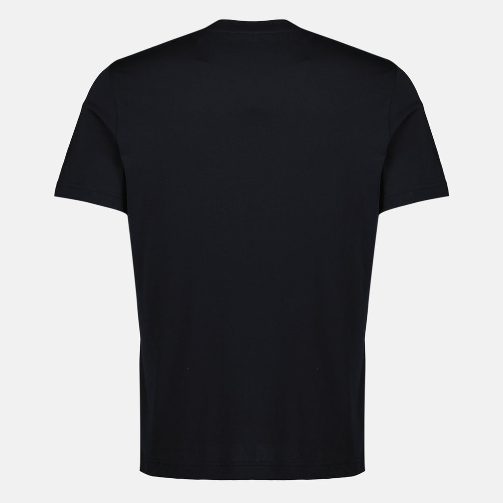 T-shirts ネイビーブルーのロゴプリントTシャツ Moncler Bleu foncé Homme