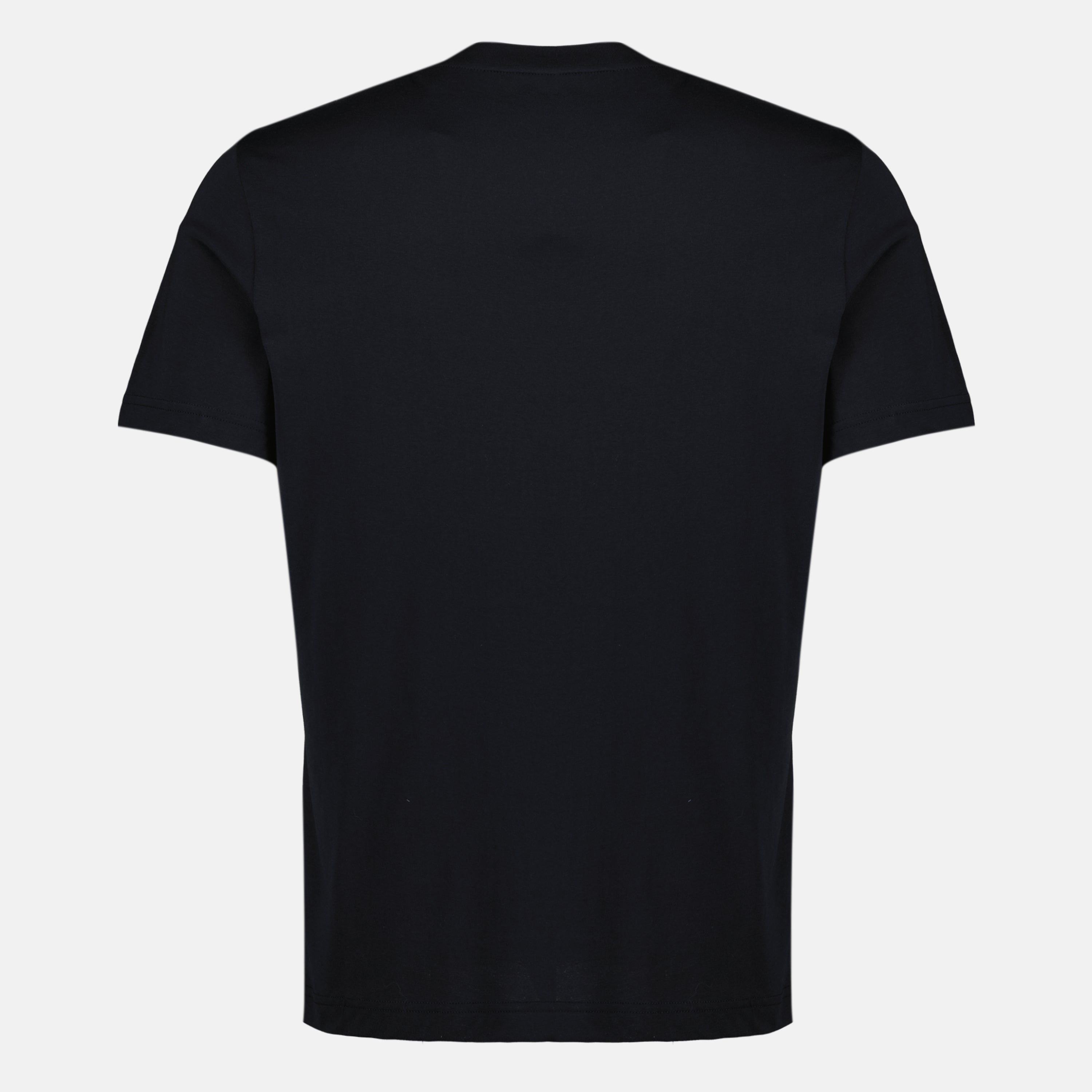T-shirts Navy Blau Logo Gedrucktes T-Shirt Moncler Bleu foncé Homme