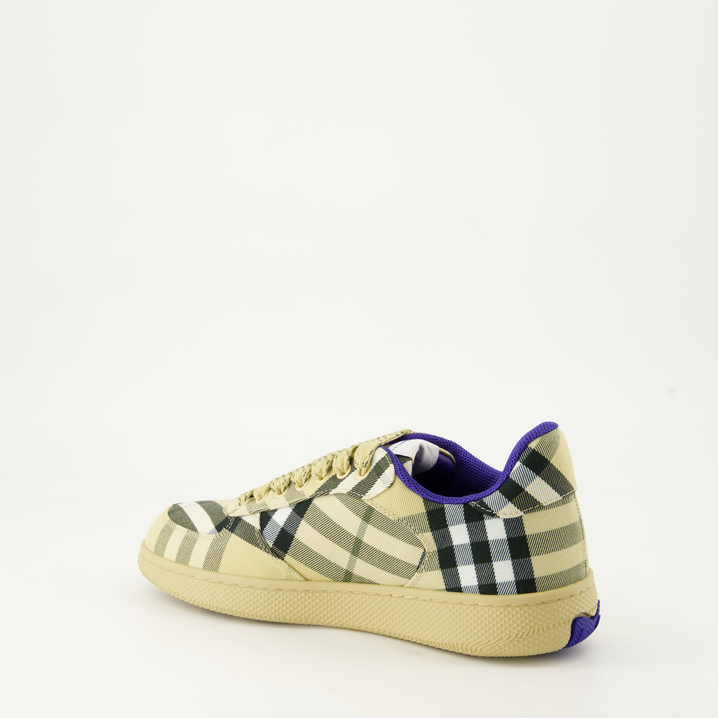 Sneakers Checkered Terrace Sneakers Burberry Beige Femme