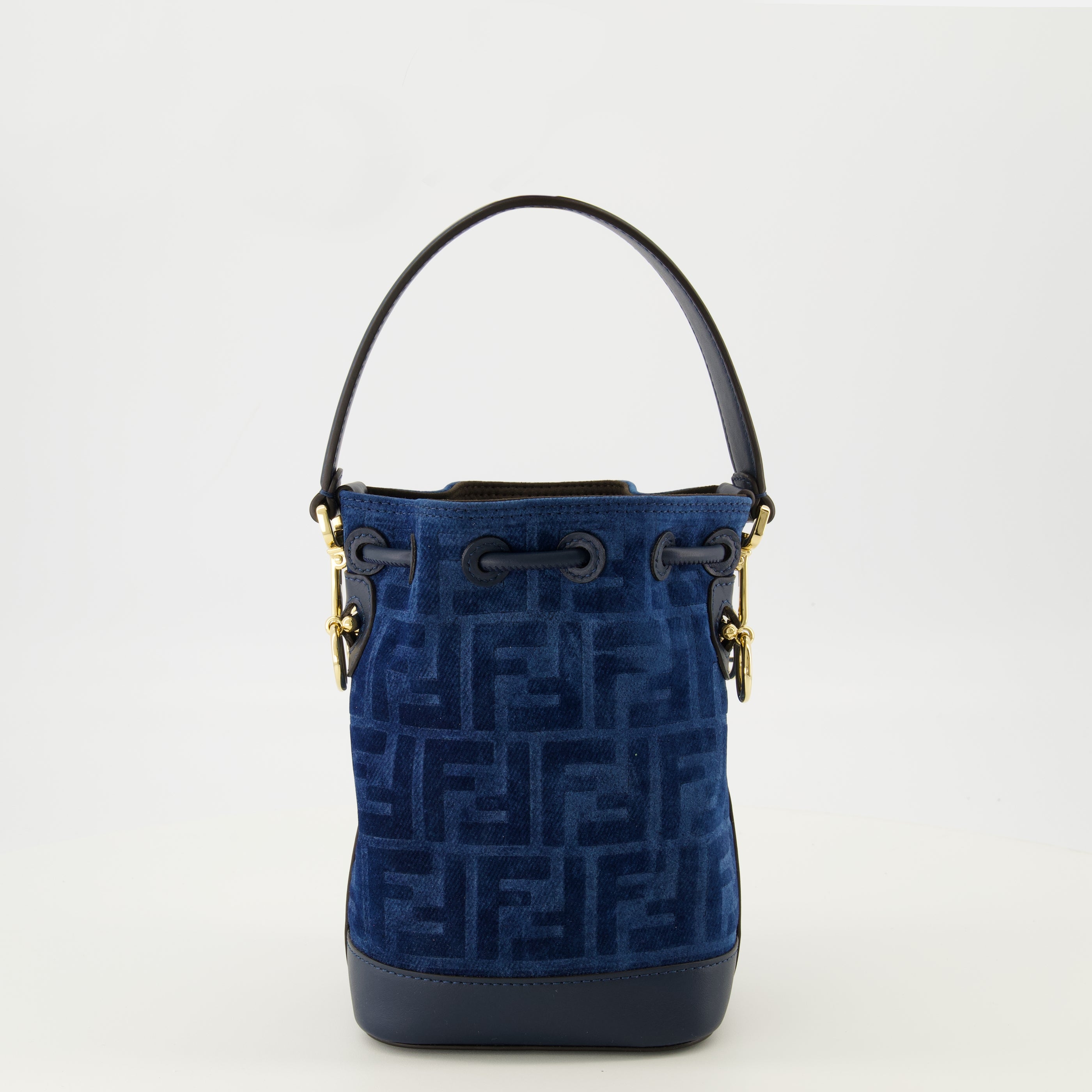 Sacs seau Sac seau imprimé FF bleu marine Fendi Bleu foncé Femme