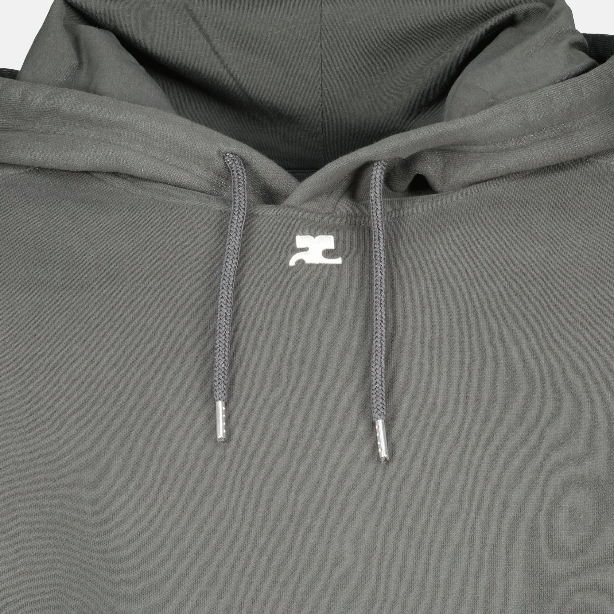 Sweatshirts Sweat à capuche oversize gris Courrèges Gris Homme